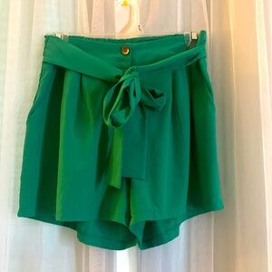 Green shorts